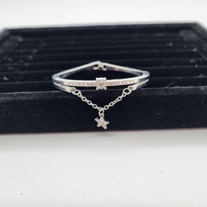 Dazzling Silver Star Charm Bracelet